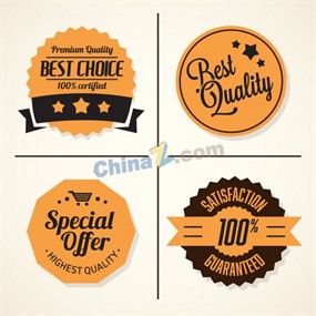 高品质标签设计矢量素材